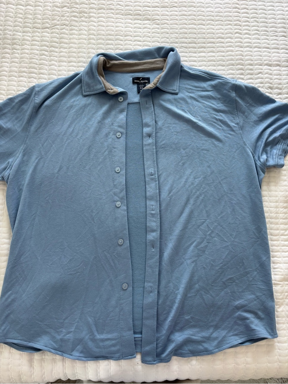 Daniel Hechter Light Blue Short-Sleeve Polo Shirt